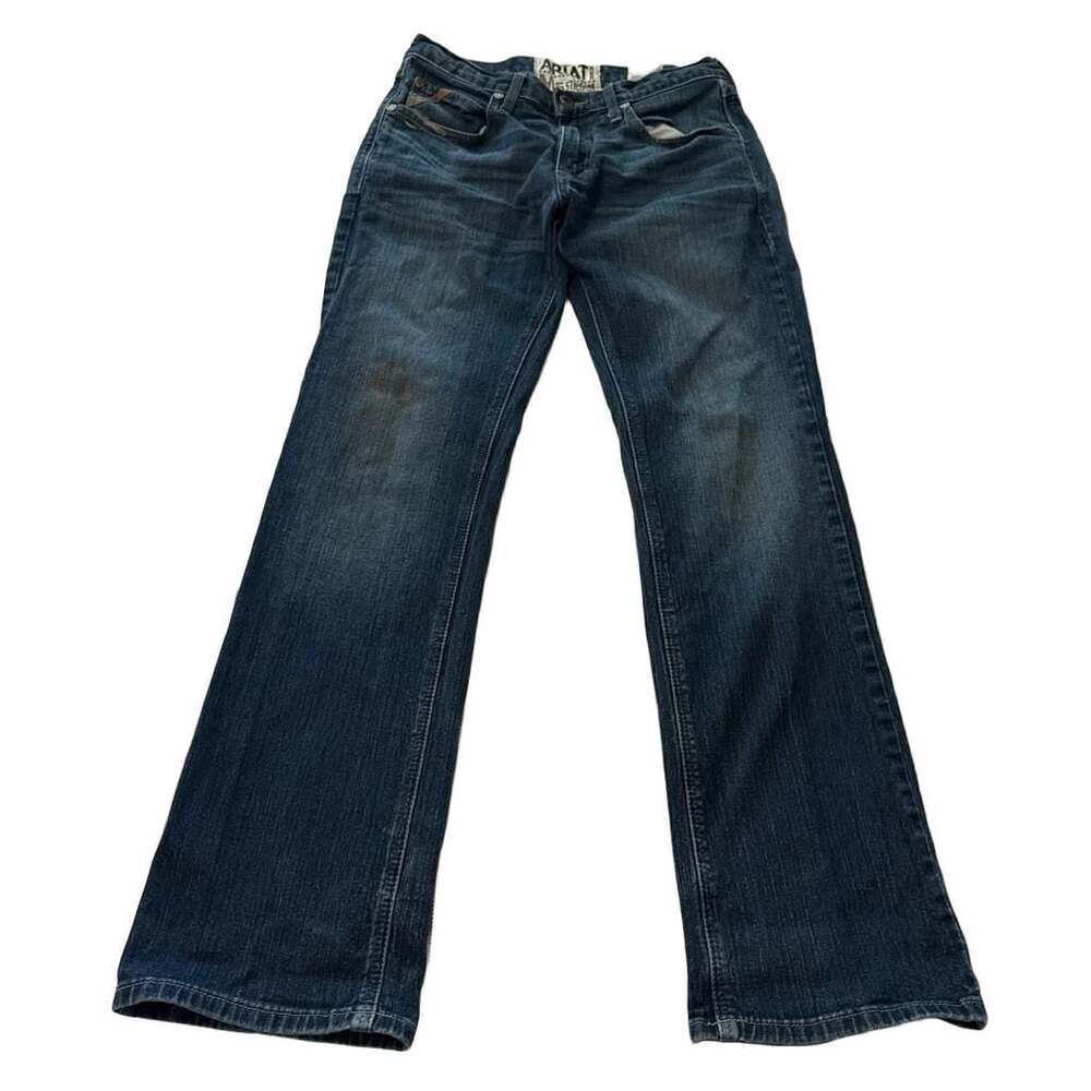 Ariat M5 Slim Straight Denim Jeans Men's 31x34 Blue